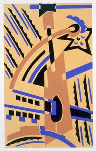 Tervezés a „Nouvelles Compositions Decoratives” cégtől, 1920-as évek vége (pochoir print)